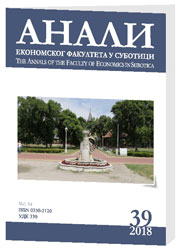 Ekonomski fakultet Subotica Novi Sad - Časopis Anali - Journal